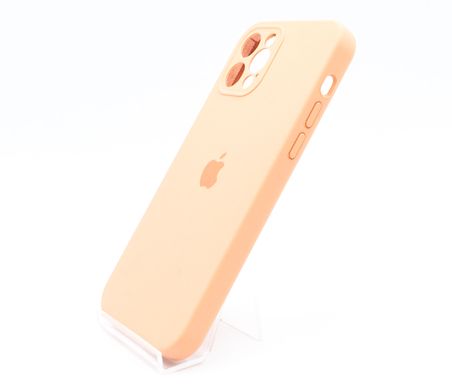 Силіконовий чохол Full Cover для iPhone 12 Pro peach Full Camera