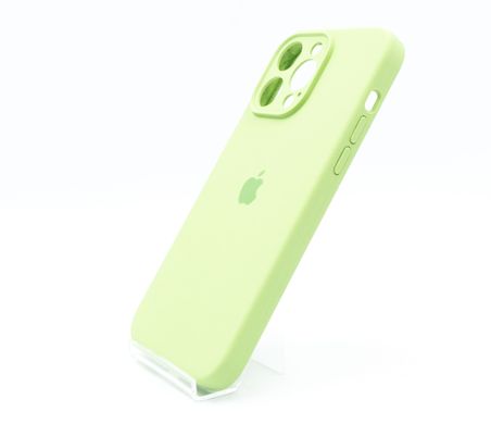 Силіконовий чохол Full Cover для iPhone 14 Pro Max green Full Camera