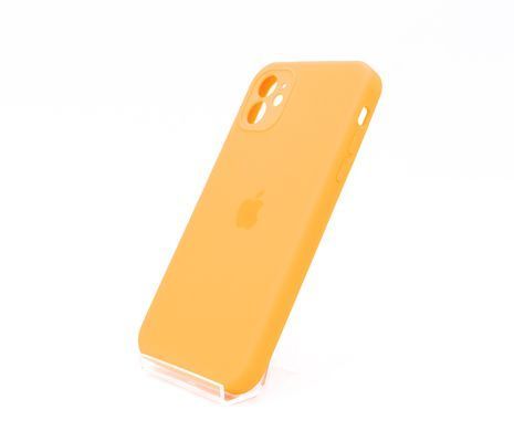 Силіконовий чохол Full Cover Square для iPhone 11 bright orange Full Camera