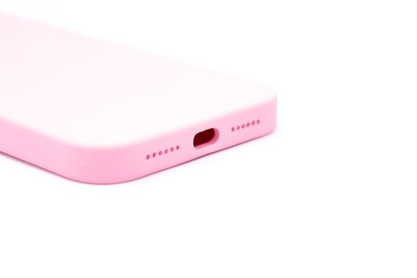 Силіконовий чохол Full Cover Square для iPhone XR light pink Full Camera