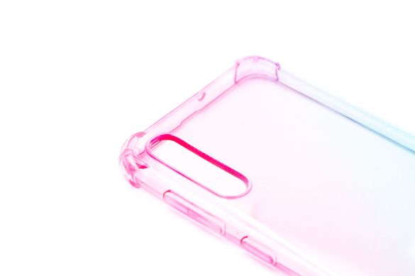 Силиконовый чехол WAVE Shine для Samsung A30s/A50 pink/turquoise