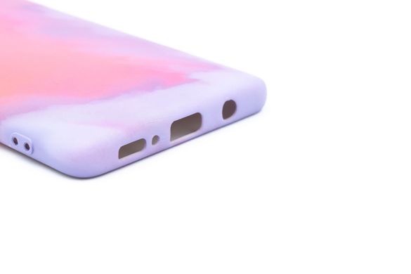 Силіконовий чохол WAVE Watercolor для Samsung A71 pink/purple (TPU)
