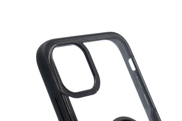 TPU+PC чохол Deen CrystalRing с магнитом для iPhone 11 clear/black