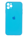 Силіконовий чохол Full Cover для iPhone 11 Pro Max royal blue Fulll Camera