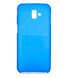 Силиконовый чехол Soft feel для Samsung J6 Plus 2018 blue
