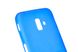Силиконовый чехол Soft feel для Samsung J6 Plus 2018 blue