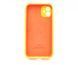 Силіконовий чохол Full Cover Square для iPhone 11 bright orange Full Camera