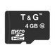 Карта памяти microSDHC T&G 4 Gb BSDCL4-00 10class без адаптера