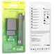 Мережевий зарядний пристрій Borofone BA53A Powerway (2USB/2.1A)+Lightning 1m black