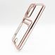 Силиконовый чехол WAVE Metal Pocket для Samsung S21 FE pink Full Camera