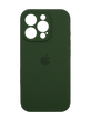 Силиконовый чехол Full Cover для iPhone 16 Pro cyprus green Full Camera