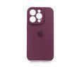 Силіконовий чохол Full Cover для iPhone 14 Pro marsala Full Camera