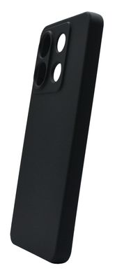 Силиконовый чехол SMTT для Xiaomi Redmi Note 13 Pro 5G black Full Camera с микрофиброй