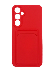 Силиконовый чехол WAVE Colorful Pocket для Samsung A55 red Full Camera