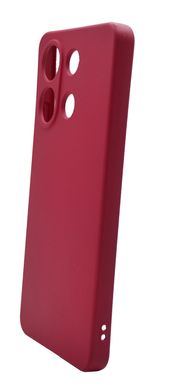 Силіконовий чохол Full Cover для Xiaomi Redmi Note 13 4G rose red Full Camera без logo