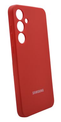 Силиконовый чехол Full Cover для Samsung S24+ red Full Camera