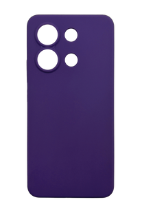 Силіконовий чохол Softy для Xiaomi Redmi Note 13 4G violet Full Camera з мікрофіброю