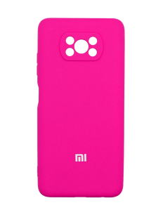 Силиконовый чехол Full Cover для Xiaomi Poco X3 NFC/Poco X3 Pro pink(38) Full Camera