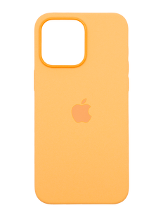 Силиконовый чехол with MagSafe для iPhone 15 Pro Max orange sorbet 1:1 Smart animation