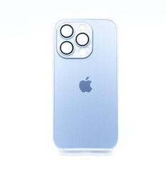 Чохол TPU+Glass sapphire matte case для iPhone 14 Pro sierra blue