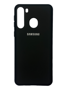 Силиконовый чехол Full Cover для Samsung A21 black