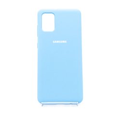 Силиконовый чехол Full Cover для Samsung A31 denim blue