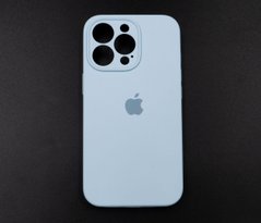 Силіконовий чохол Full Cover для iPhone 13 Pro light blue Full Camera