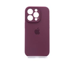 Силіконовий чохол Full Cover для iPhone 14 Pro marsala Full Camera