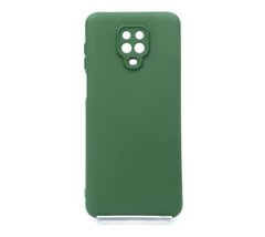 Силіконовий чохол Full Cover для Xiaomi Redmi Note9S/Note9Pro dark green Full Camera без logo