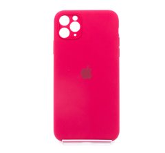 Силіконовий чохол Full Cover для iPhone 11 Pro Max rose red Fulll Camera