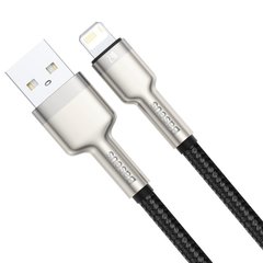 USB кабель Baseus Cafule Metal CALJK-A01 Lightning 2.4A/1m black