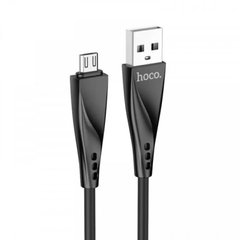 USB кабель Hoco DU16 Silica gel charging data cable Micro 2A/1m black