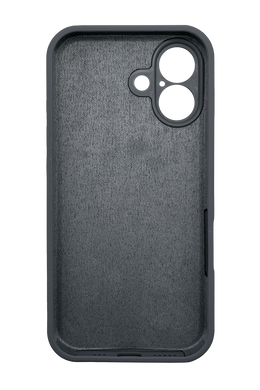 Силіконовий чохол Full Cover для iPhone 17 pebble (dark gray) Full Camera