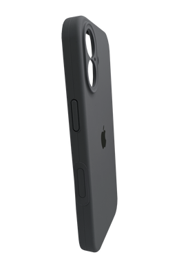 Силіконовий чохол Full Cover для iPhone 17 pebble (dark gray) Full Camera