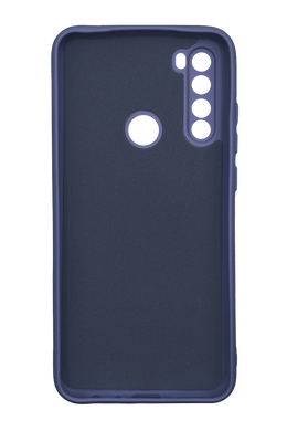 Силиконовый чехол SMTT для Xiaomi Redmi Note 8T midnight blue Full Camera с микрофиброй