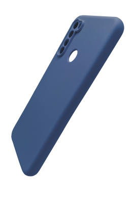 Силиконовый чехол SMTT для Xiaomi Redmi Note 8T midnight blue Full Camera с микрофиброй