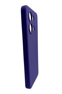 Силіконовий чохол Softy для Xiaomi Redmi Note 13 4G violet Full Camera з мікрофіброю