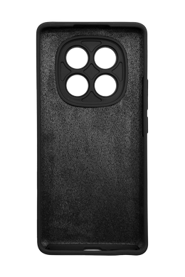 Силіконовий чохол Softy для Xiaomi Redmi Note 14 Pro 4G black Full Camera з мікрофіброю