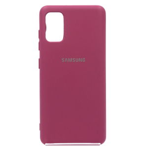 Силиконовый чехол Full Cover для Samsung A41 marsala