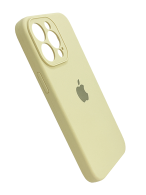 Силіконовий чохол Full Cover для iPhone 14 Pro antique white Full Camera