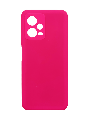 Силіконовий чохол Full Cover для Xiaomi Redmi Note 12 5G barbie pink (AAA) Full Camera без logo