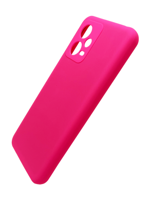 Силіконовий чохол Full Cover для Xiaomi Redmi Note 12 5G barbie pink (AAA) Full Camera без logo