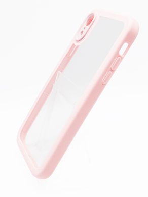 TPU чохол Transparent + Colour 1,5mm для iPhone XR pink Full Camera