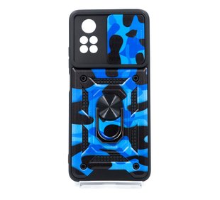 Чохол Camshield Serge Ring for Magnet Camo для Xiaomi Poco X4 Pro 5G army blue протиударний