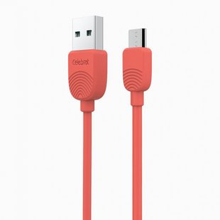 USB кабель Celebrat SKY-2M Micro FC 1m red