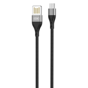 USB кабель XO NB188 Double Speed micro 2.4A 1m black