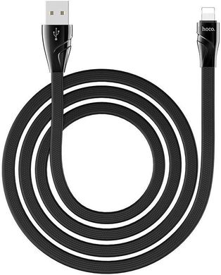 USB кабель HOCO U57 Twisting Lightning 1,2m black