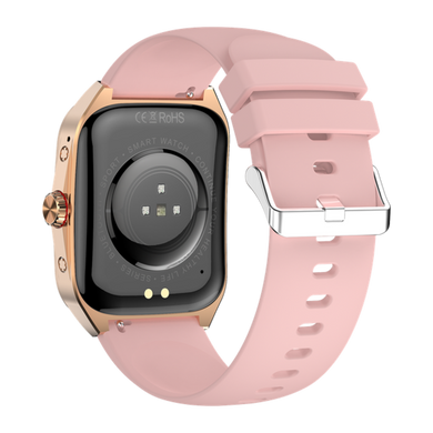 Годинник Smart Watch 4you VIBE (1.95", AMOLED, VA, 300mAh, Дзвінки, Метал) gold/pink