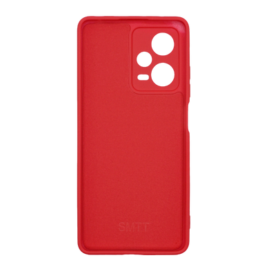 Силіконовий чохол SMTT для Xiaomi Redmi Note 12 Pro 5G red Full Camera з мікрофіброю