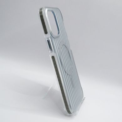 TPU чехол Ribbed Matte with MagSafe для iPhone 13 Pro silver